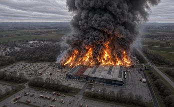 Greece biscuit factory fire