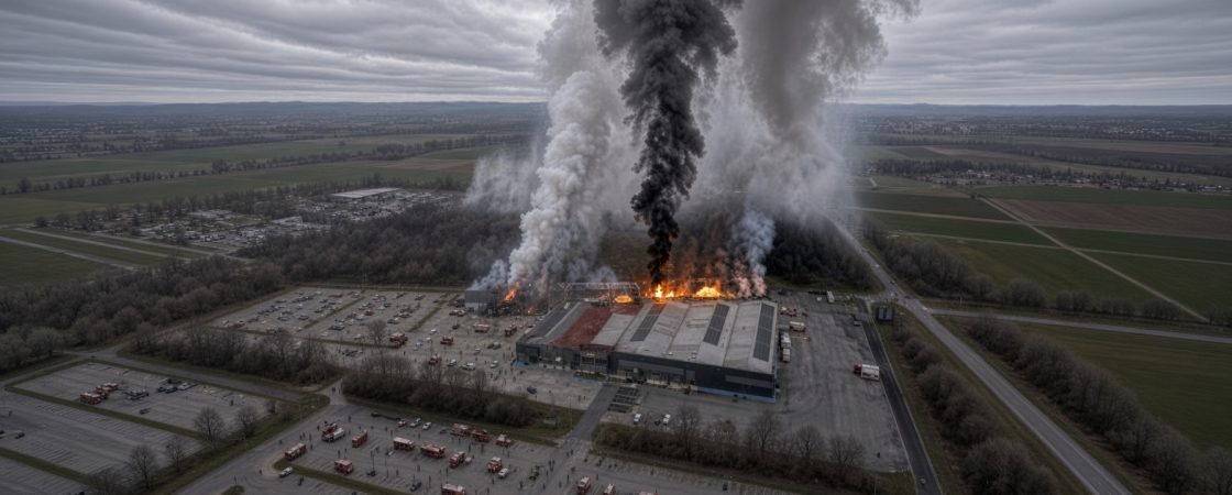 Greece factory fire