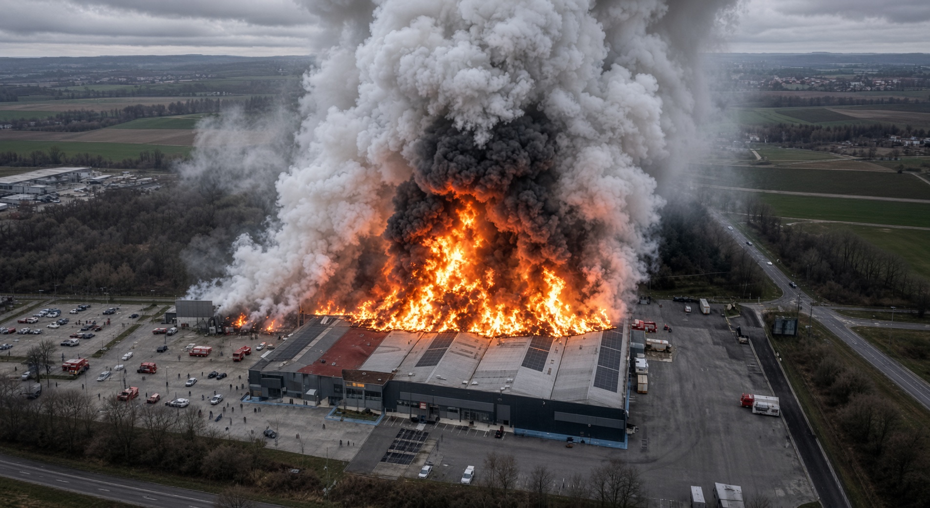 Greece factory fire
